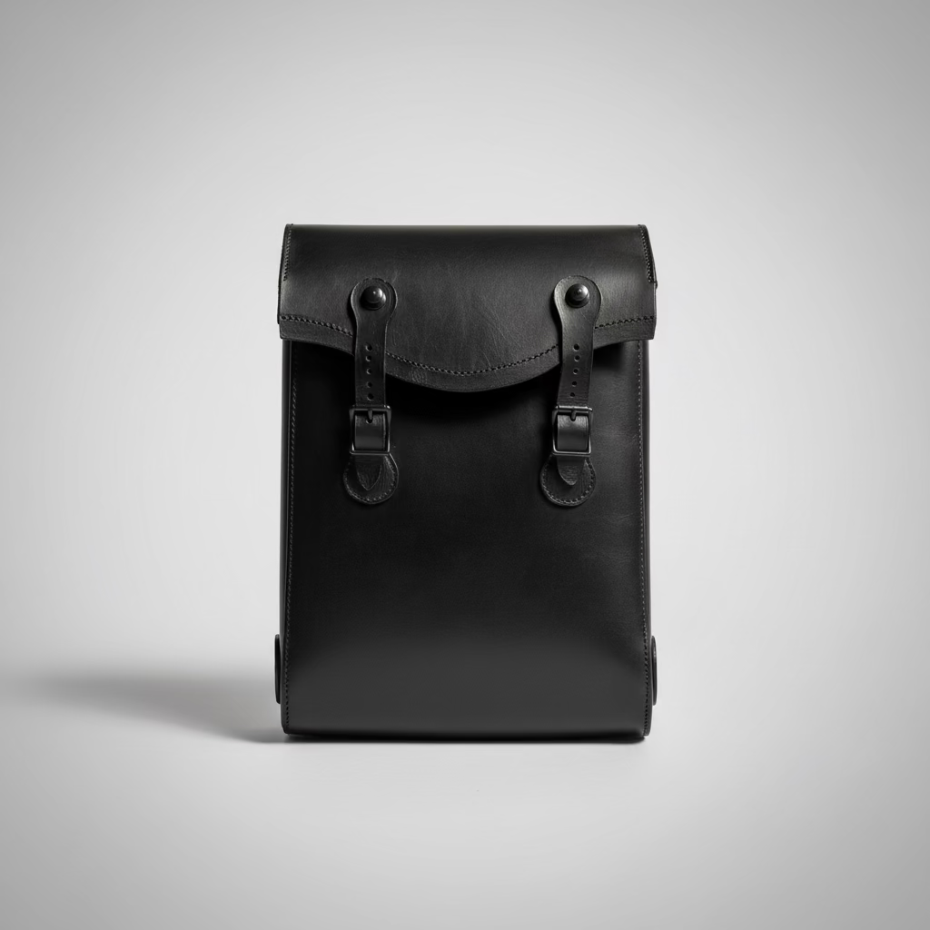 “VELA VP Voyage Backpack No. 01 in Noir black, front view.”